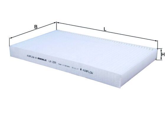 MAHLE LA 229 Filter, cabin air