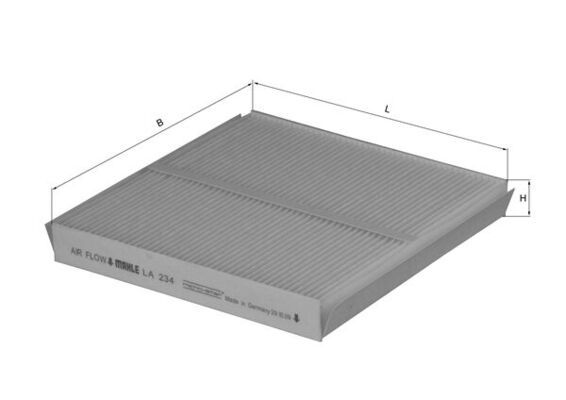 MAHLE LA 234 Filter, cabin air