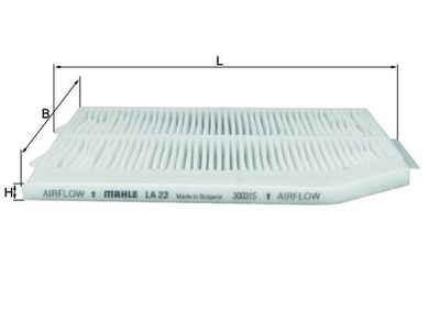 Filter, cabin air MAHLE LA 23