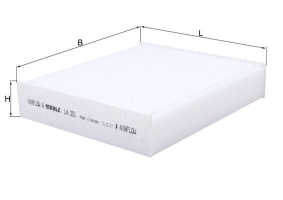 MAHLE LA 251 Filter, cabin air