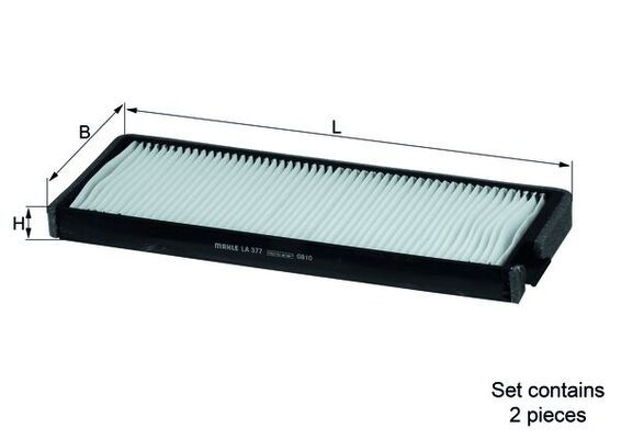 MAHLE LA 377/S Filter, cabin air