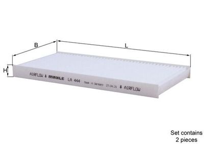 Filter, cabin air MAHLE LA 444/S