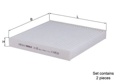 Filter, cabin air MAHLE LA 630/S