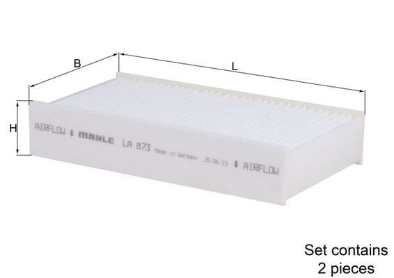 MAHLE LA 873/S Filter, cabin air