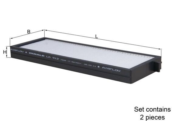 MAHLE LA 912/S Filter, cabin air