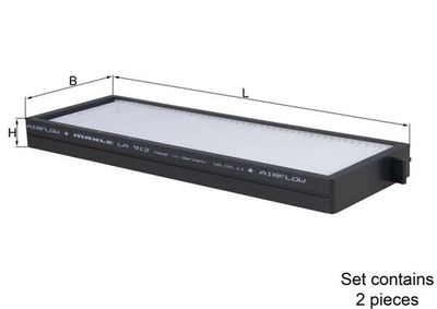 Filter, cabin air MAHLE LA 912/S