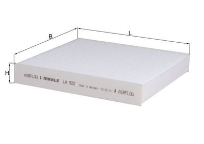 Filter, cabin air MAHLE LA 922