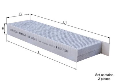 Filter, cabin air MAHLE LAK 1256/1/S