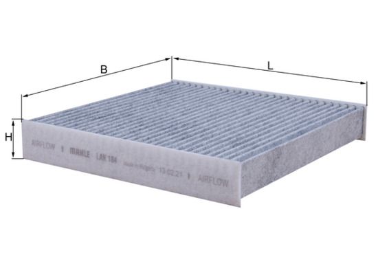 MAHLE LAK 184 Filter, cabin air