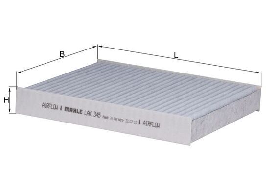 MAHLE LAK 345 Filter, cabin air