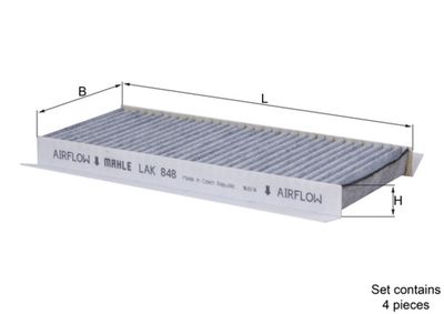 Filter, cabin air MAHLE LAK 848/S
