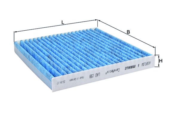 MAHLE LAO 158 Filter, cabin air