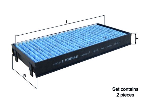 MAHLE LAO 221/S Filter, cabin air