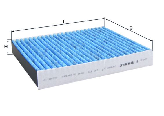 MAHLE LAO 472 Filter, cabin air