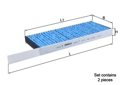 Filter, cabin air MAHLE LAO 751/S