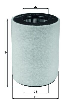 MAHLE LX 1792 Air Filter