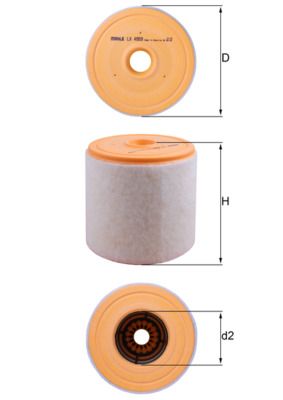 MAHLE LX 4959 Air Filter