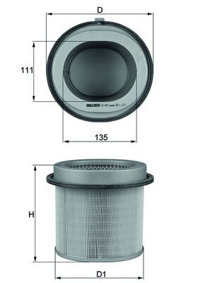 MAHLE LX 670 Air Filter