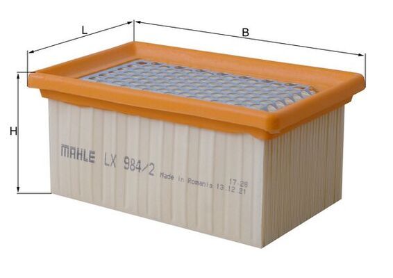 MAHLE LX 984/2 Air Filter
