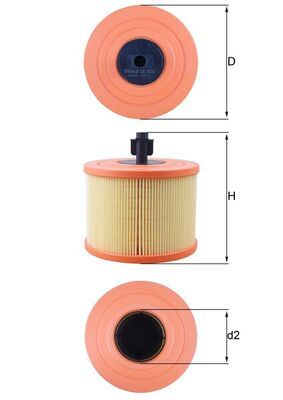 Air Filter MAHLE LX 1035