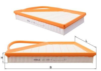 Air Filter MAHLE LX 1091/1