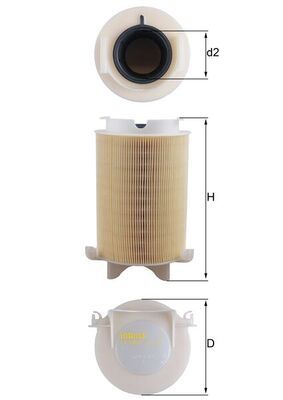 Air Filter MAHLE LX 1566