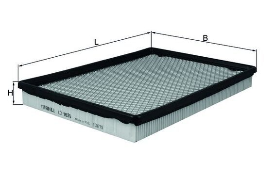 MAHLE LX 1636 Air Filter