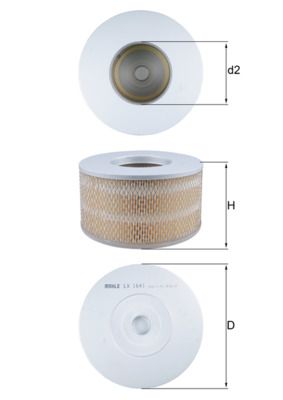 MAHLE LX 1641 Air Filter