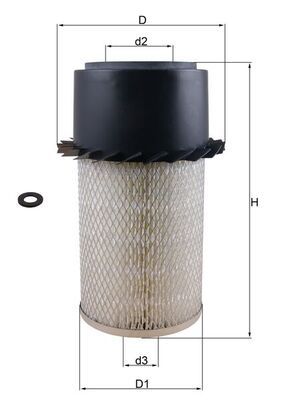 Air Filter MAHLE LX 17