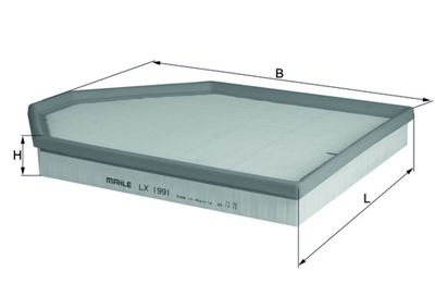 Air Filter MAHLE LX 1991