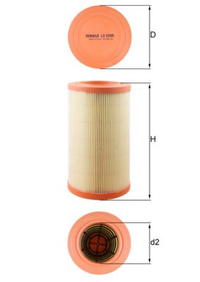 MAHLE LX 2088 Air Filter