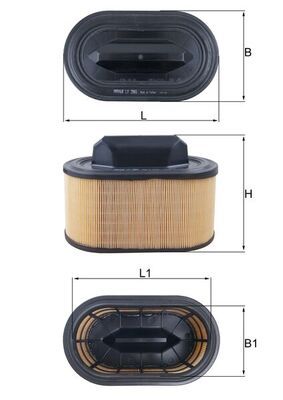 Air Filter MAHLE LX 2966