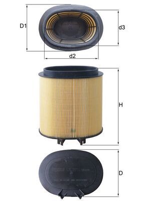 MAHLE LX 2974 Air Filter