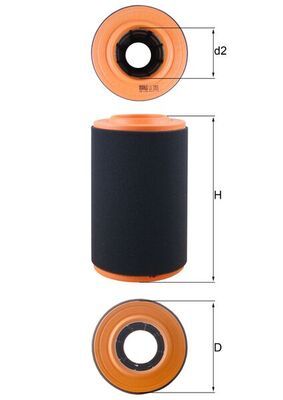 MAHLE LX 3353 Air Filter