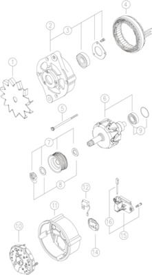 MAHLE MG 165 Alternator