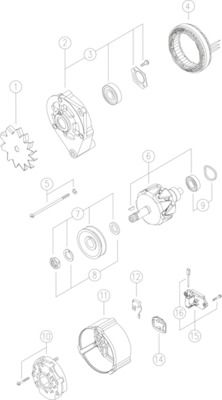 Alternator MAHLE MG 233
