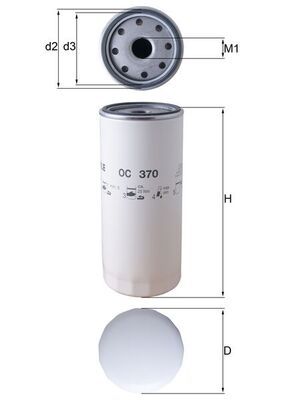 MAHLE OC 370 Oil Filter
