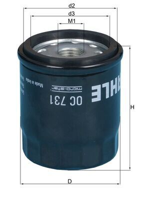 Oil Filter MAHLE OC 731