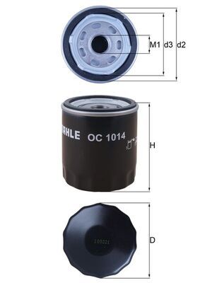 Oil Filter MAHLE OC 1014