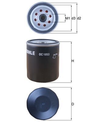 MAHLE OC 1053 Oil Filter