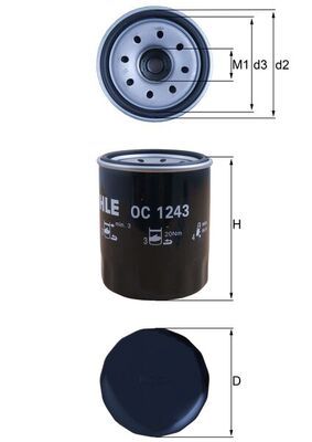MAHLE OC 1243 Oil Filter