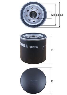MAHLE OC 1252 Oil Filter