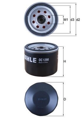 MAHLE OC 1290 Oil Filter