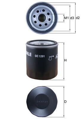 MAHLE OC 1291 Oil Filter