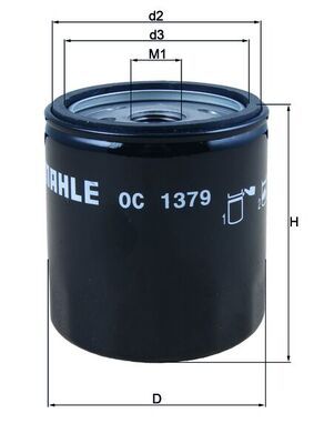 Oil Filter MAHLE OC 1379