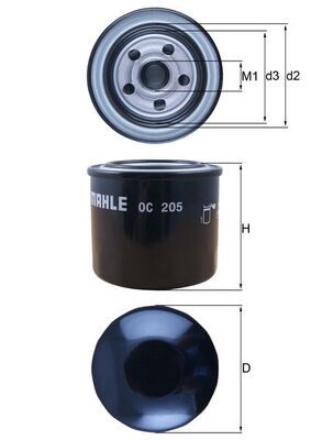 Oil Filter MAHLE OC 205