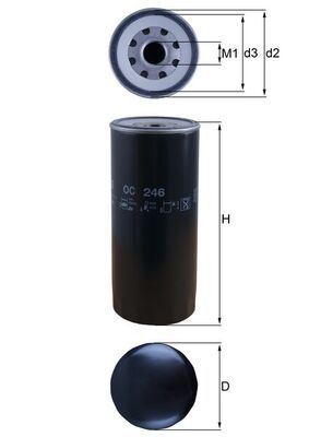 MAHLE OC 246 Oil Filter