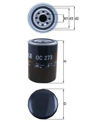 MAHLE OC 273 Oil Filter