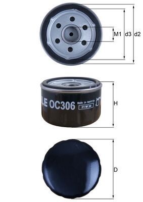 Oil Filter MAHLE OC 306