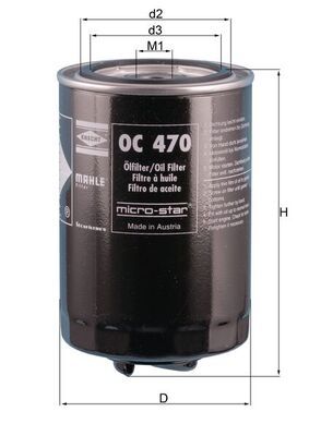 MAHLE OC 470 Oil Filter